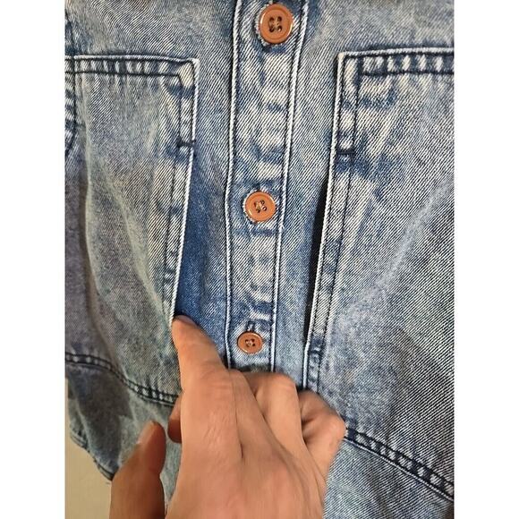 WONDER NATION Jacket 2T Blue Denim Button Up Coat Kids Boys - Picture 6 of 14